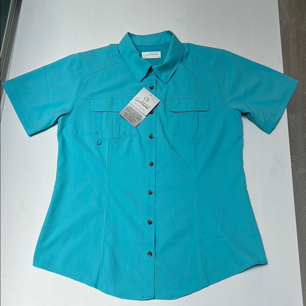 Gander Mountain Teal Button Down Shirt
